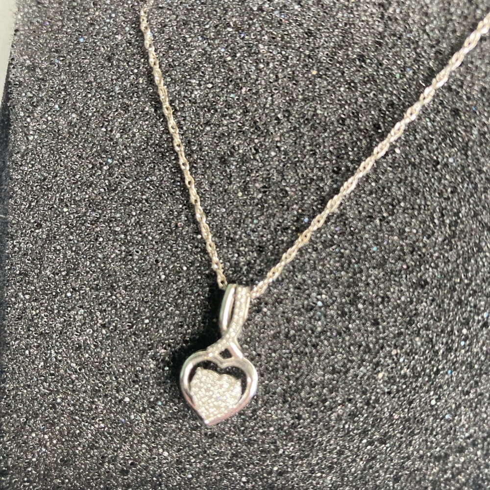 Zales heart necklace-
